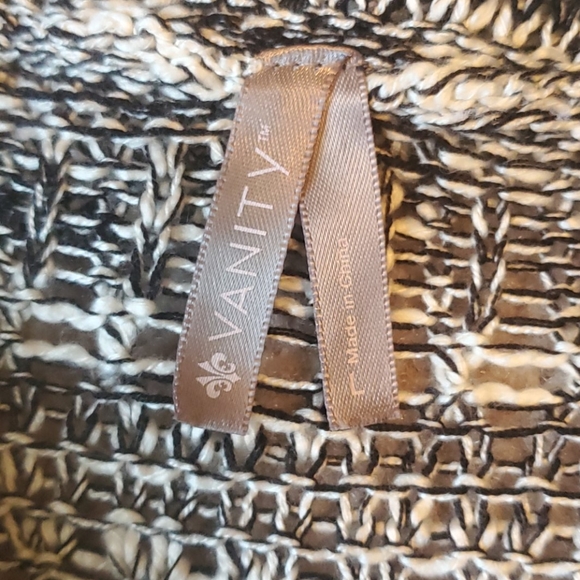 Vanity cowl neck sweater with fringe size Large - Picture 8 of 12